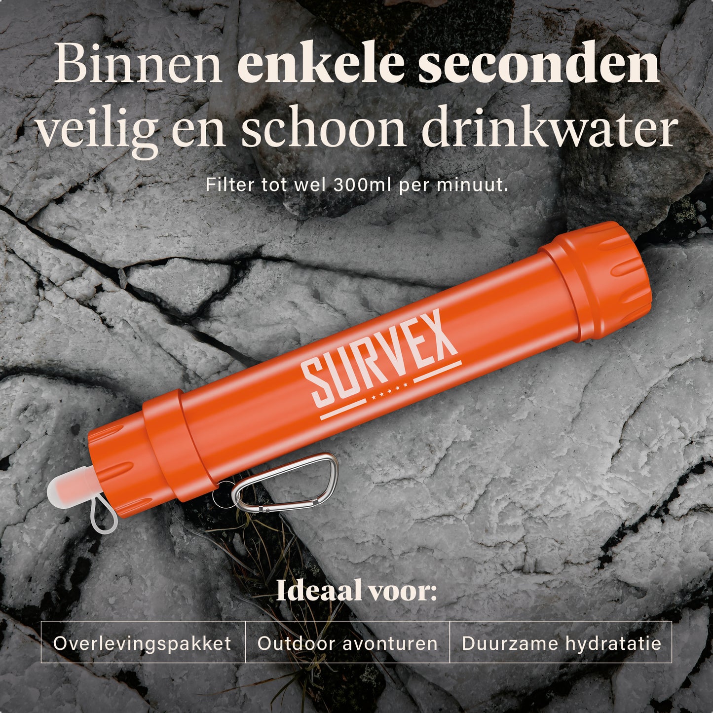 Survex Waterfilter - Oranje