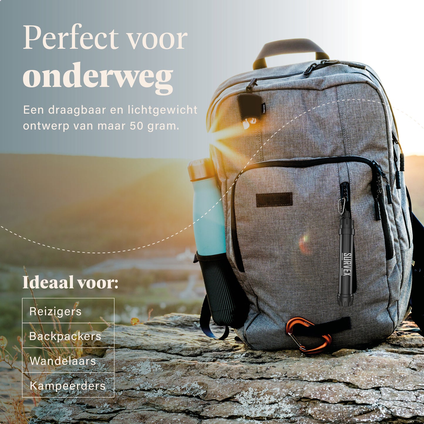 Survex Waterfilter - Zwart