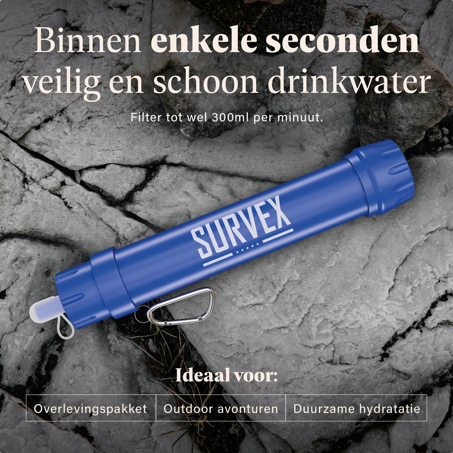 Survex Waterfilter - Blauw